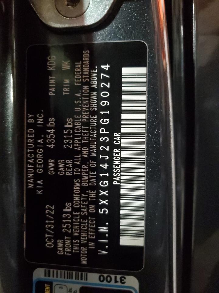 2023 Kia K5 Lxs VIN: 5XXG14J23PG190274 Lot: 82649575
