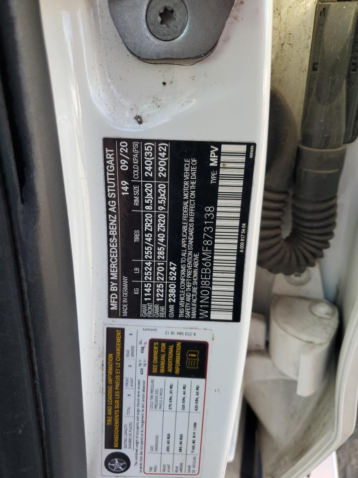 2021 Mercedes-Benz Glc Coupe 300 4Matic VIN: W1N0J8EB6MF873138 Lot: 90728585