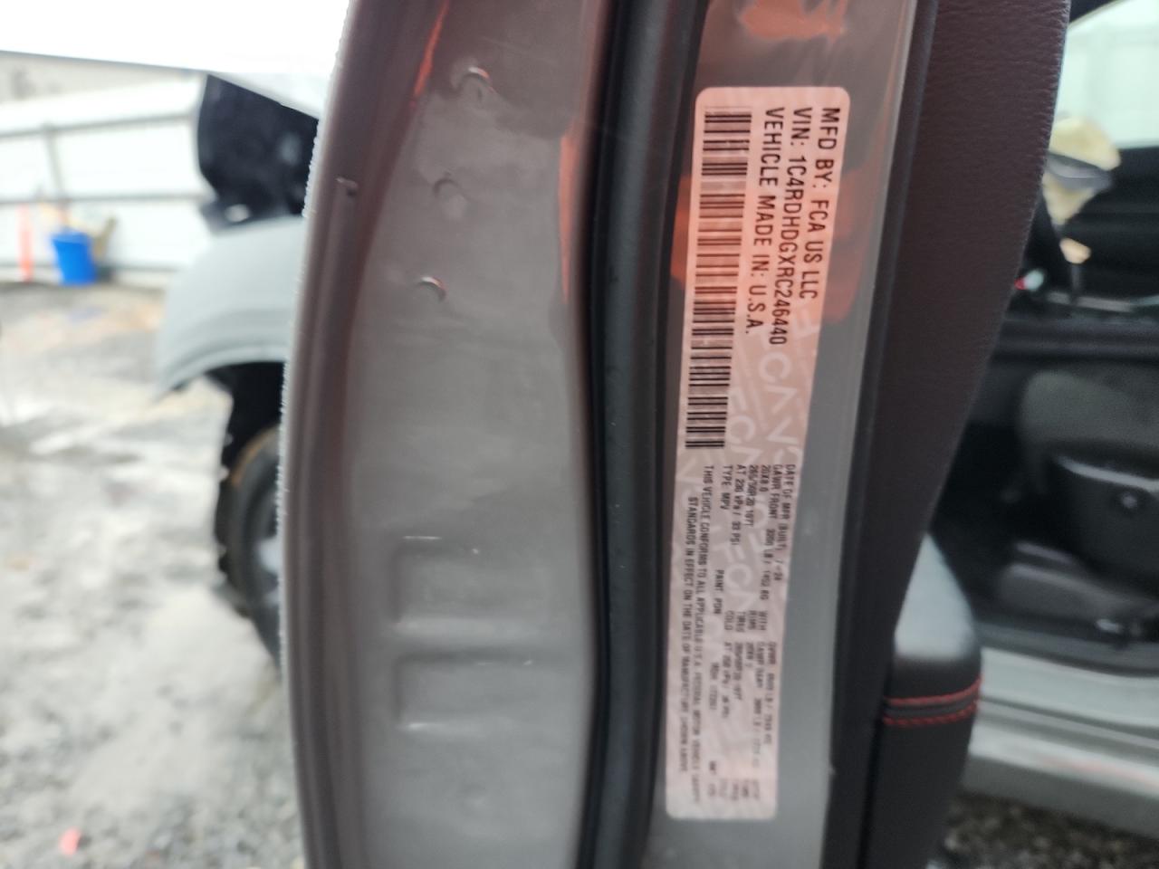 2024 Dodge Durango Gt VIN: 1C4RDHDGXRC246440 Lot: 90500775