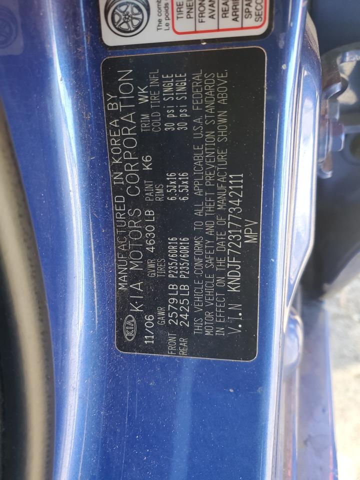 2007 Kia Sportage Ex VIN: KNDJF723177342111 Lot: 82574295