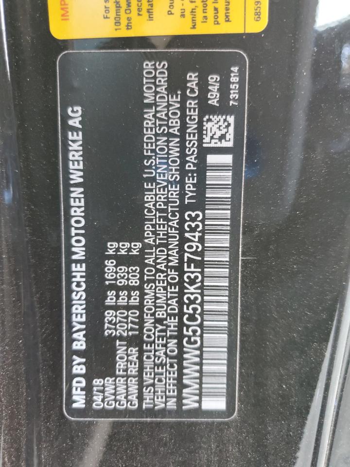 2019 Mini Cooper VIN: WMWWG5C53K3F79433 Lot: 85548815