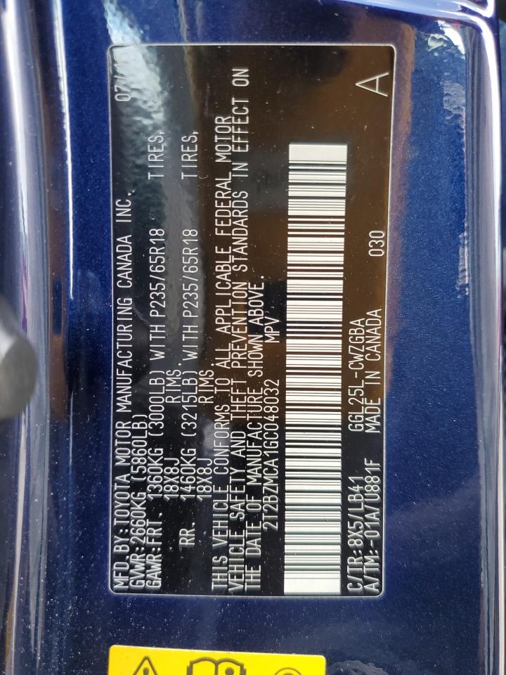 2016 Lexus Rx 350 Base VIN: 2T2BZMCA1GC048032 Lot: 84480405