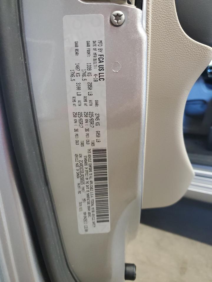2018 Dodge Grand Caravan Sxt VIN: 2C4RDGCG9JR266525 Lot: 89494835