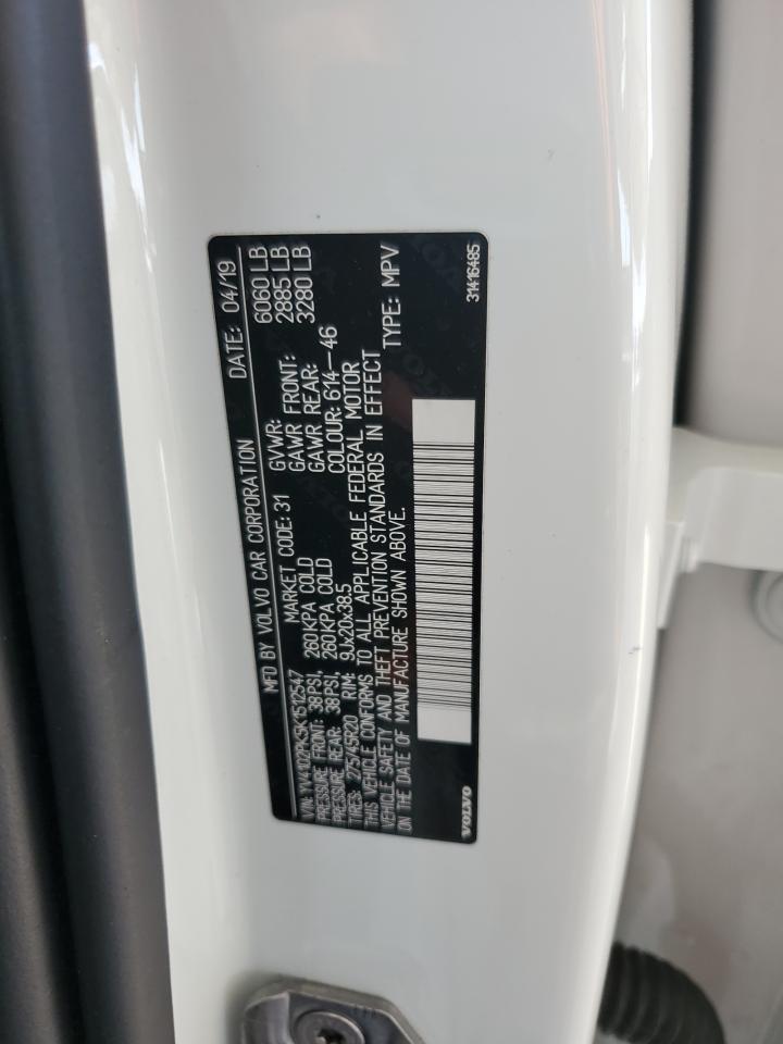 2019 Volvo Xc90 T5 Momentum VIN: YV4102PK5K1512547 Lot: 85885625