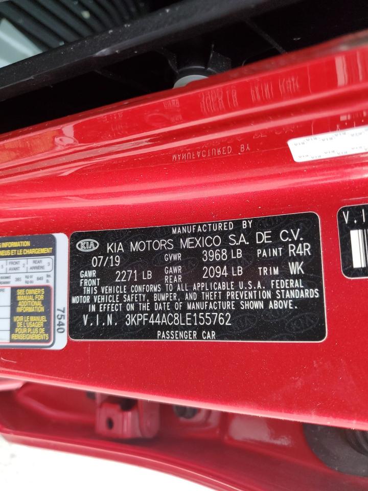 2020 Kia Forte Gt VIN: 3KPF44AC8LE155762 Lot: 86606975
