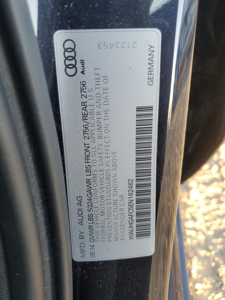 2014 Audi A6 Prestige VIN: WAUHGAFC5EN162462 Lot: 91057945