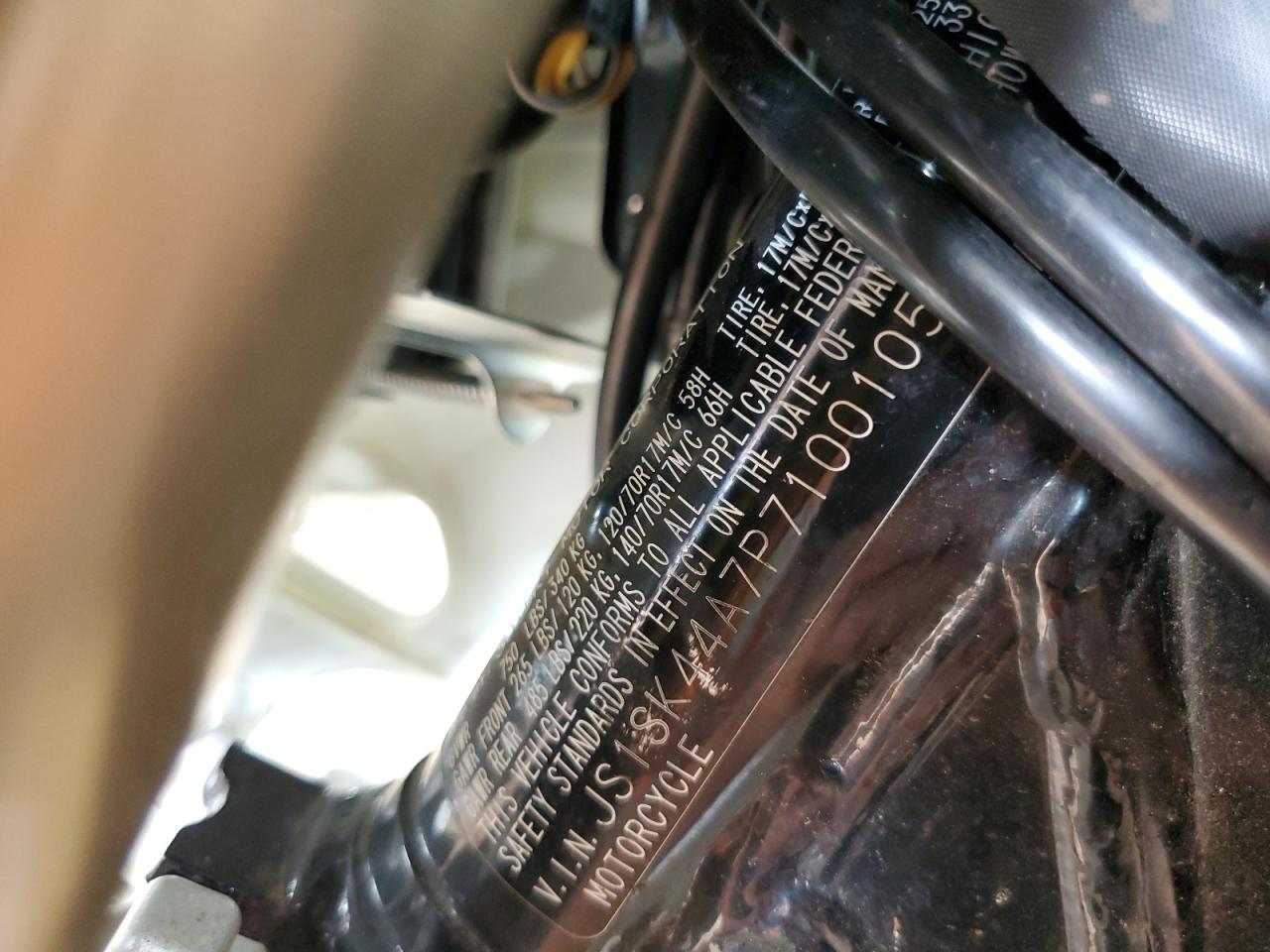 2023 Suzuki Dr-Z400 Sm VIN: JS1SK44A7P7100105 Lot: 86223945