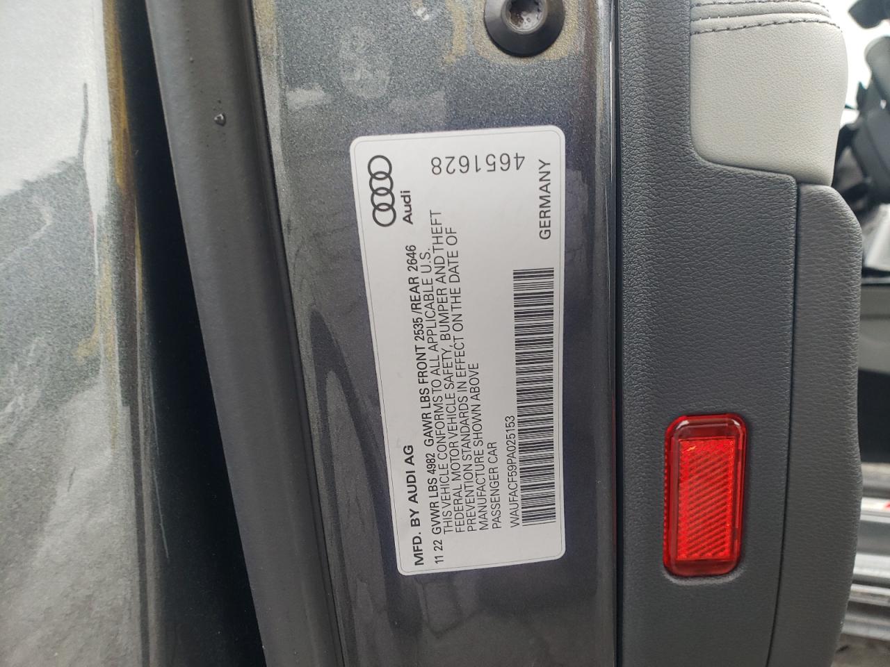 2023 Audi A5 Premium Plus 45 VIN: WAUFACF59PA025153 Lot: 85179575