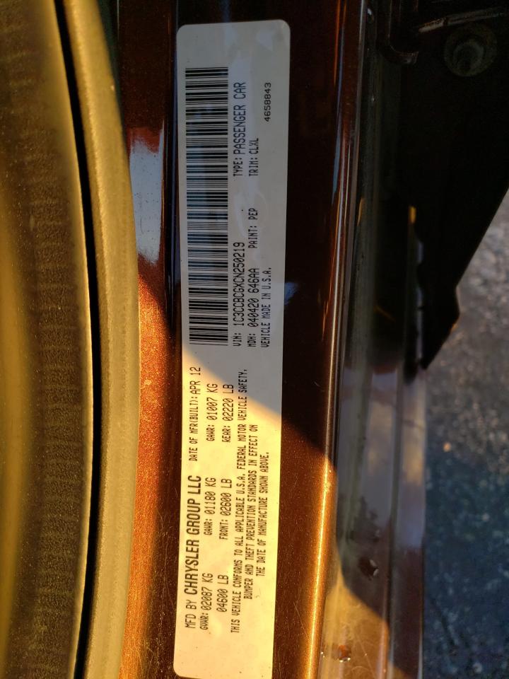 2012 Chrysler 200 Limited VIN: 1C3CCBCGXCN250219 Lot: 86495705