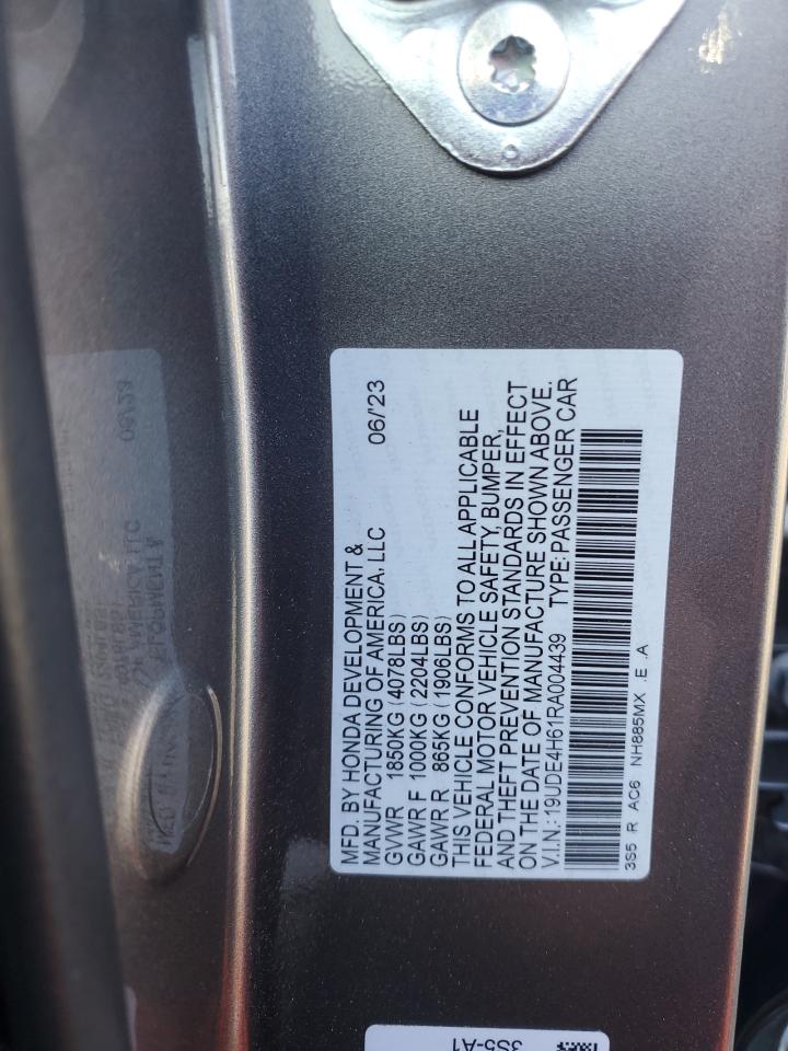 2024 Acura Integra A-Spec Tech VIN: 19UDE4H61RA004439 Lot: 82648685