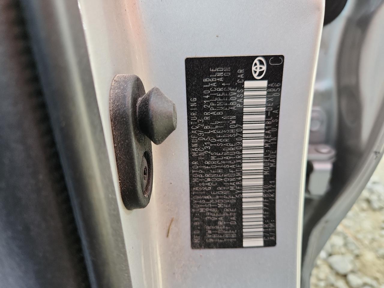 2024 Toyota Corolla Le VIN: 5YFB4MDEXRP090707 Lot: 85732935