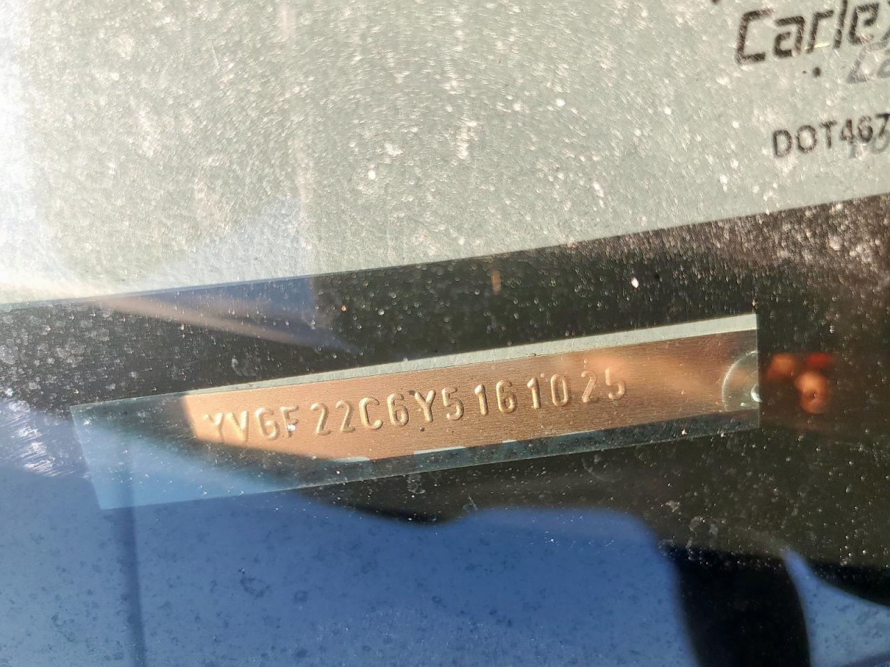 2000 Mazda 626 Es VIN: 1YVGF22C6Y5161025 Lot: 86135115