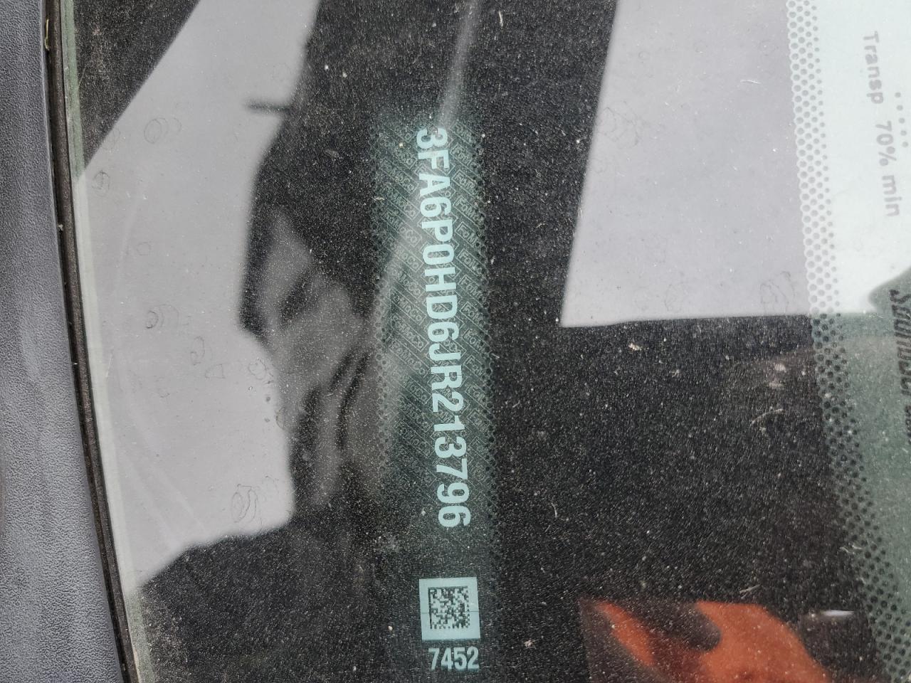 2018 Ford Fusion Se VIN: 3FA6P0HD6JR213796 Lot: 82711345