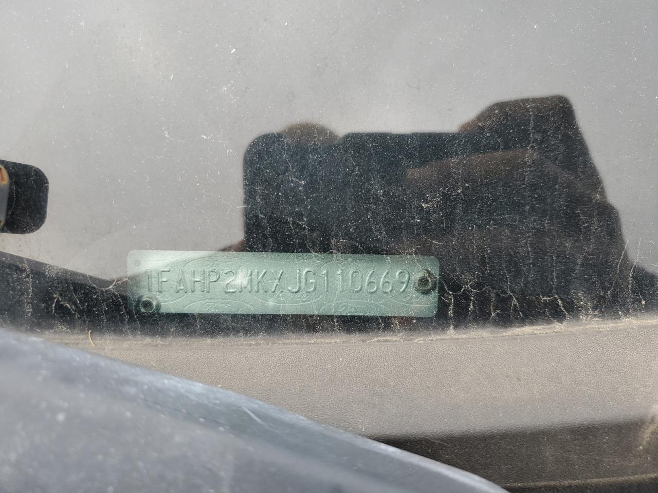 2018 Ford Taurus Police Interceptor VIN: 1FAHP2MKXJG110669 Lot: 85885115