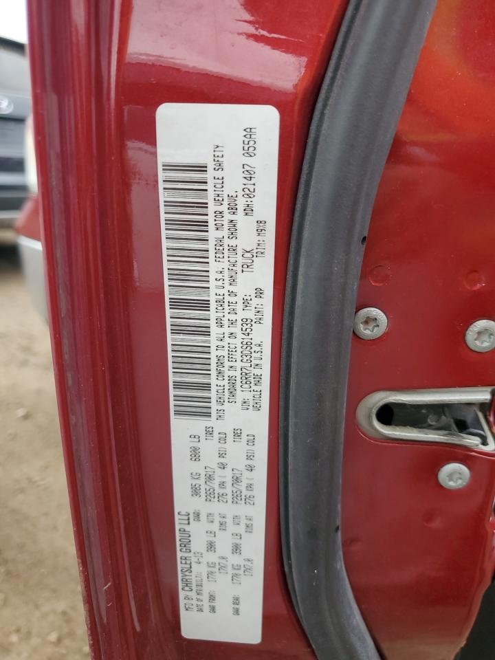 2013 Ram 1500 Slt VIN: 1C6RR7LG3DS614539 Lot: 85777015