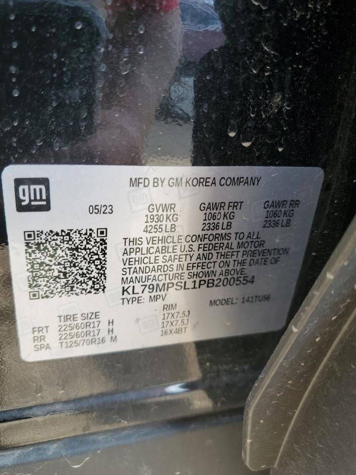 2023 Chevrolet Trailblazer Lt VIN: KL79MPSL1PB200554 Lot: 84432895