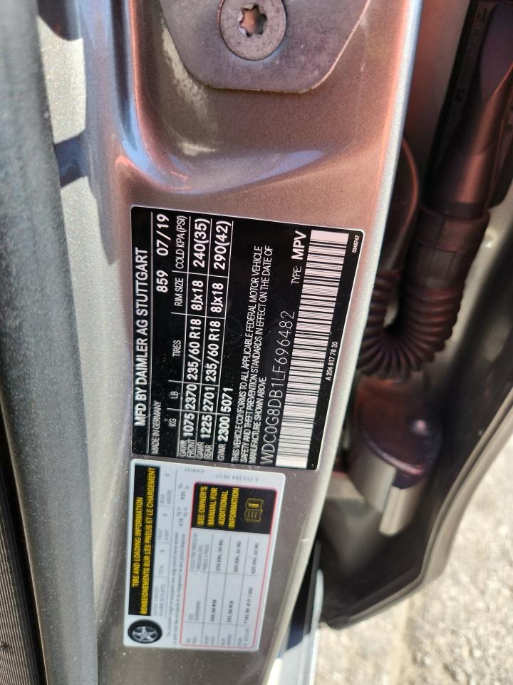 2020 Mercedes-Benz Glc 300 VIN: WDC0G8DB1LF696482 Lot: 89908305