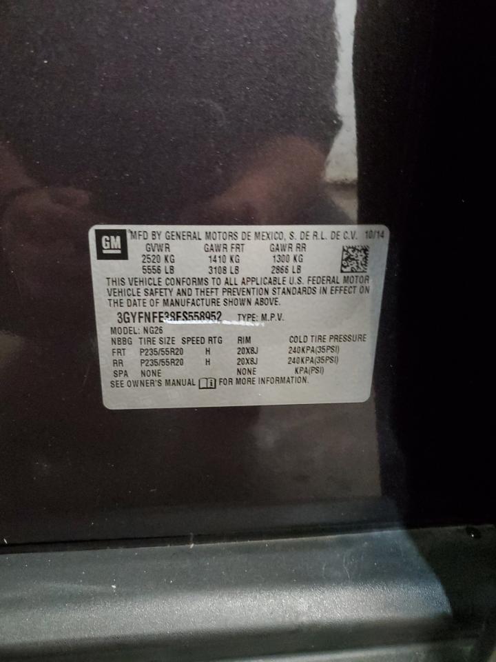 2015 Cadillac Srx Performance Collection VIN: 3GYFNFE38FS558952 Lot: 80254005