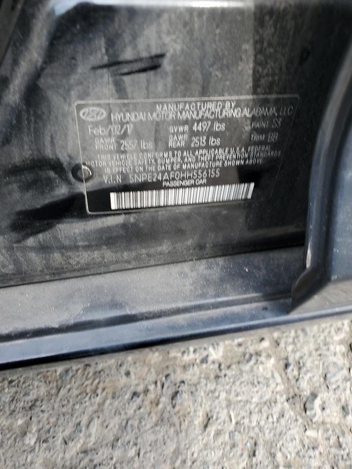 2017 Hyundai Sonata Se VIN: 5NPE24AF0HH556155 Lot: 82775995