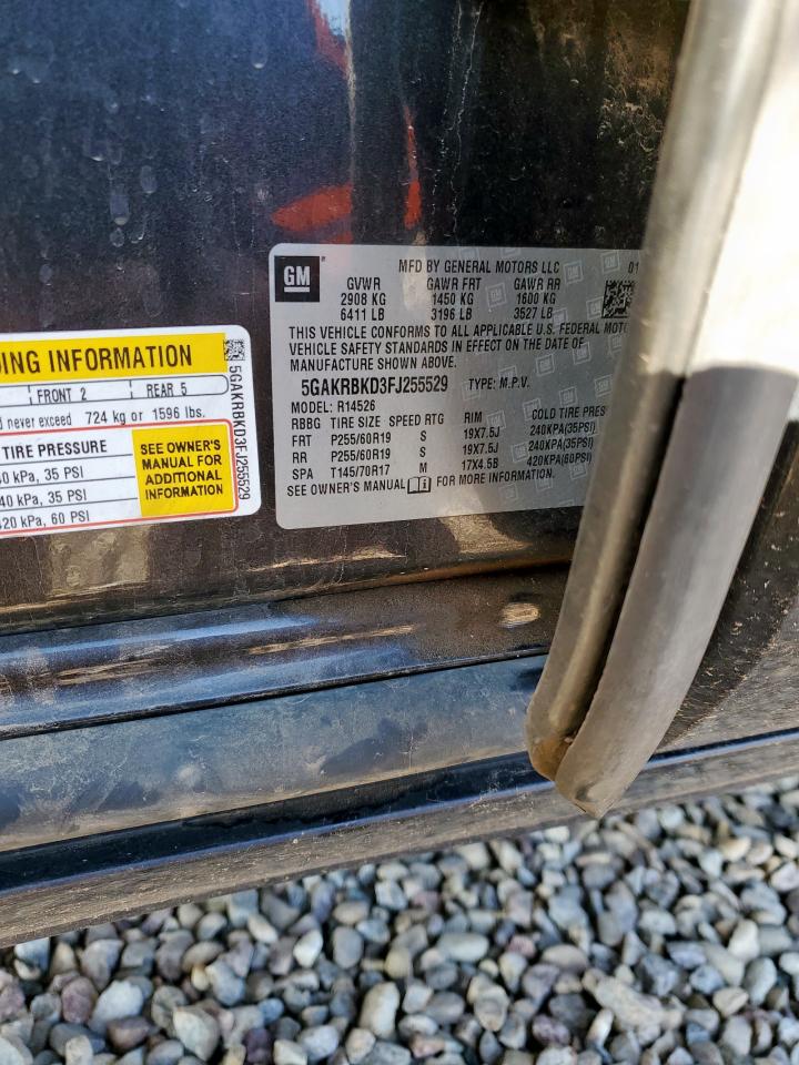 2015 Buick Enclave VIN: 5GAKRBKD3FJ255529 Lot: 90461115