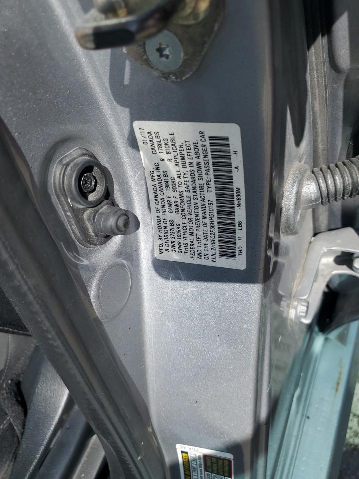 2017 Honda Civic Lx VIN: 2HGFC2F56HH510197 Lot: 84470445