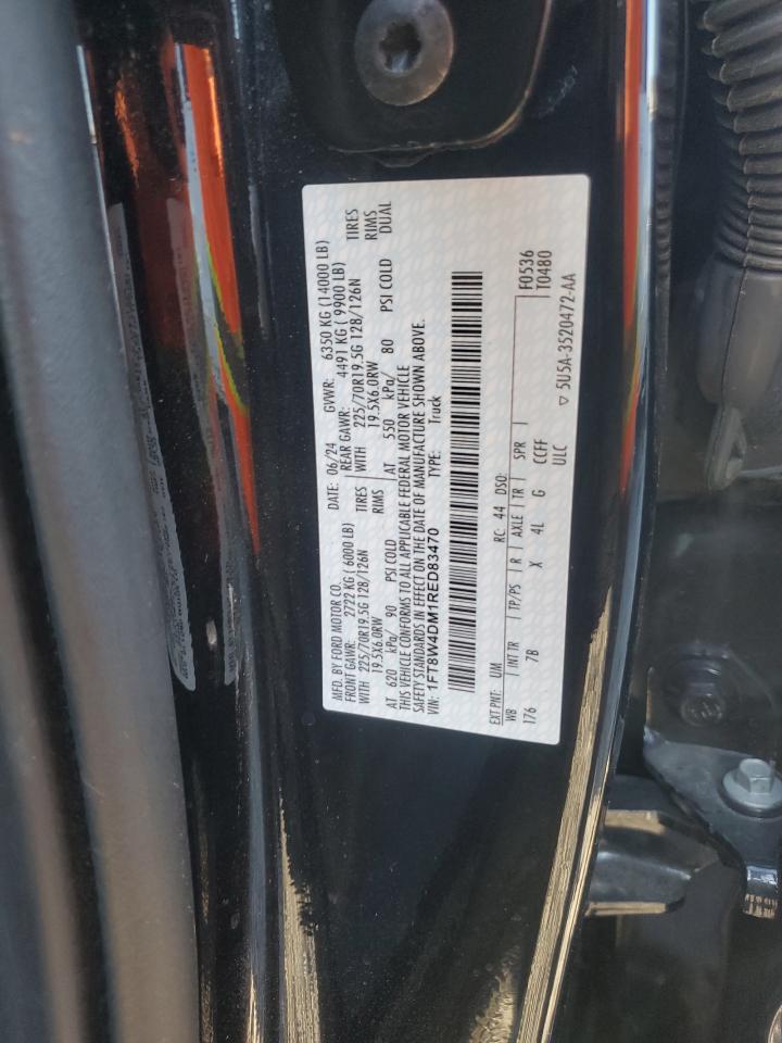 2024 Ford F-450 Super Duty VIN: 1FT8W4DM1RED83470 Lot: 85684535