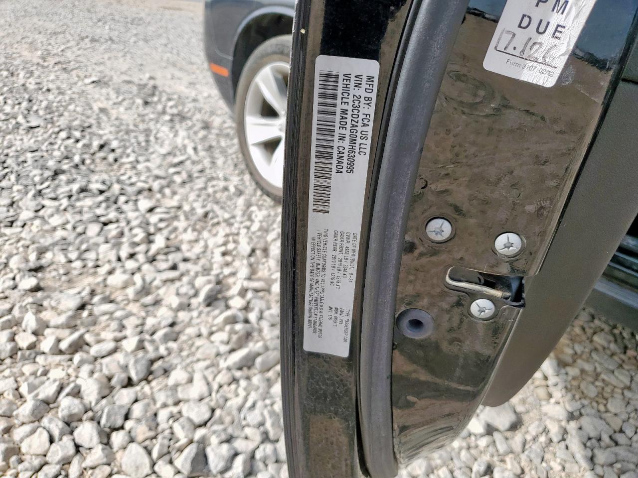 2021 Dodge Challenger Sxt VIN: 2C3CDZAG0MH630995 Lot: 82234425