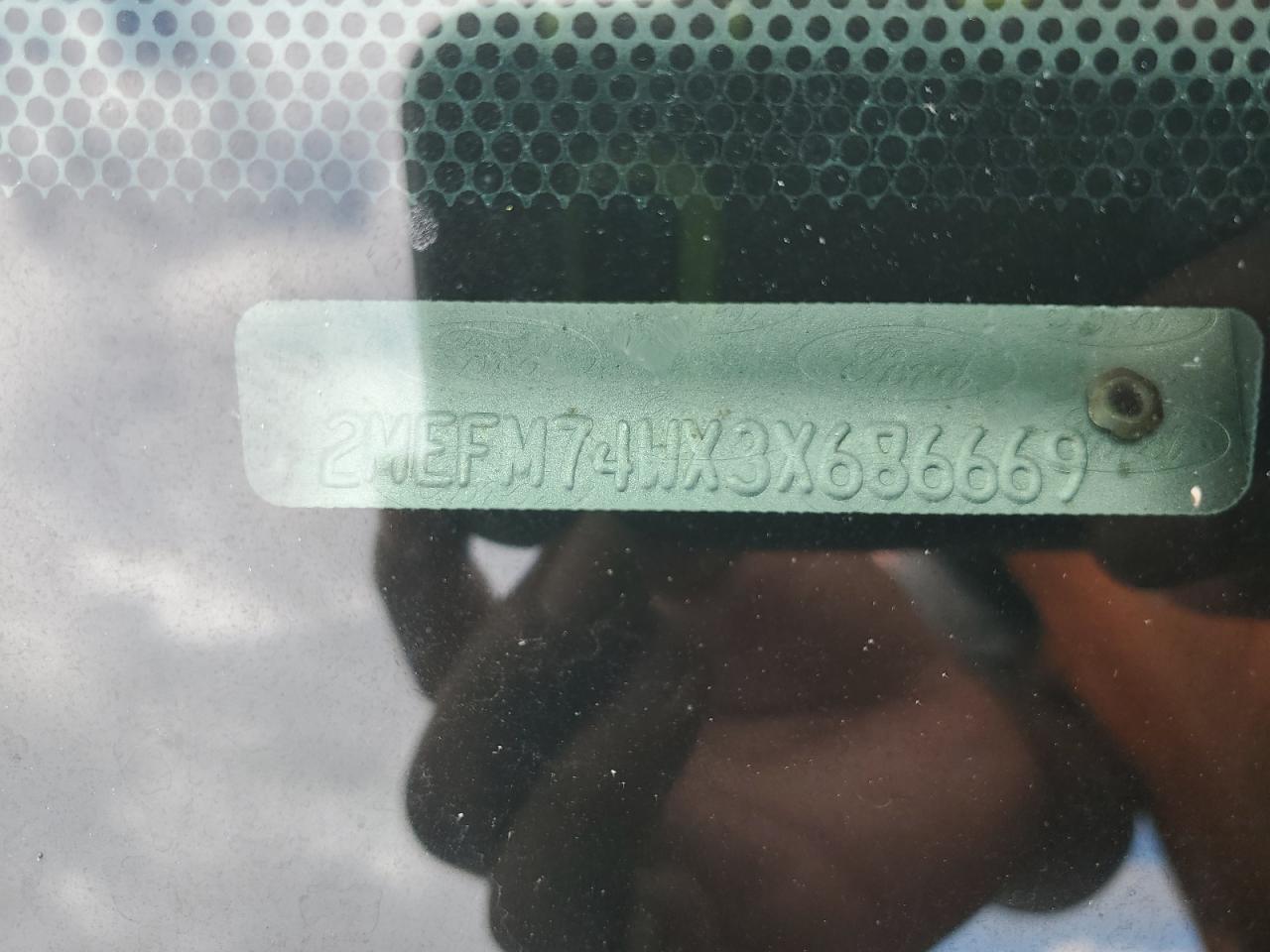 2003 Mercury Grand Marquis Gs VIN: 2MEFM74WX3X686669 Lot: 84960265