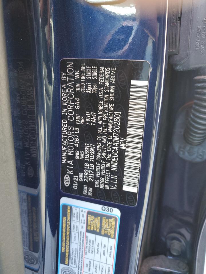 2021 Kia Seltos S VIN: KNDEUCAA1M7202801 Lot: 86466975