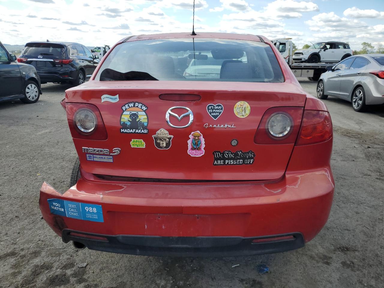 2006 Mazda 3 I VIN: JM1BK12FX61519621 Lot: 81959805