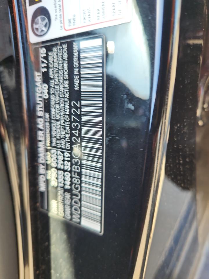 2016 Mercedes-Benz S 550 4Matic VIN: WDDUG8FB3GA243722 Lot: 89499835