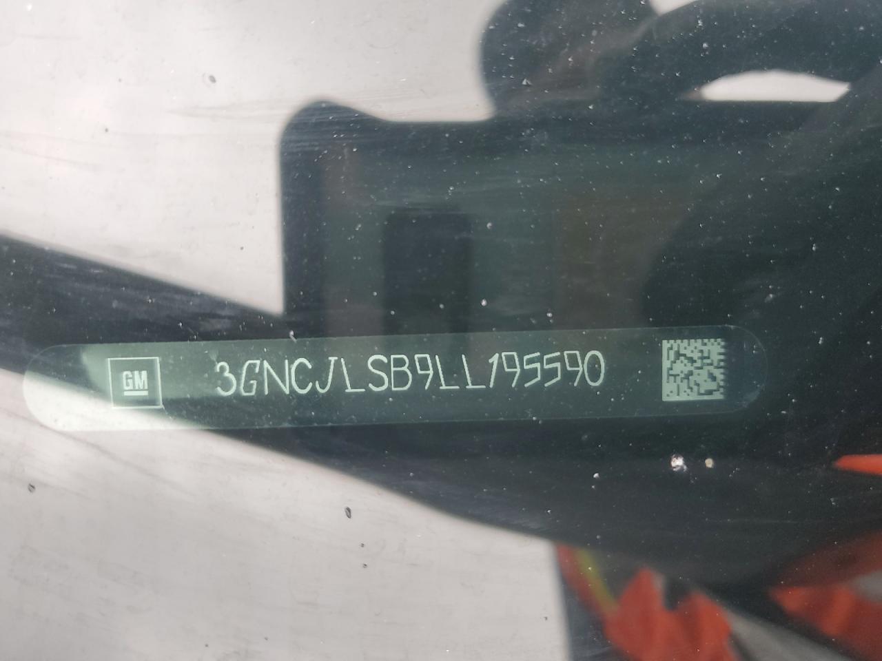 2020 Chevrolet Trax 1Lt VIN: 3GNCJLSB9LL195590 Lot: 82326095