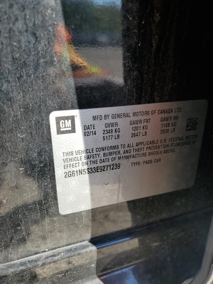 2014 Cadillac Xts Luxury Collection VIN: 2G61N5S33E9271239 Lot: 86324655