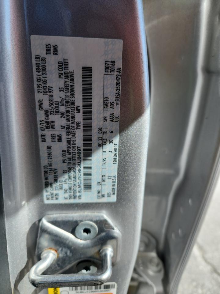 2016 Lincoln Mkc Premiere VIN: 5LMCJ1C96GUJ04997 Lot: 85368075