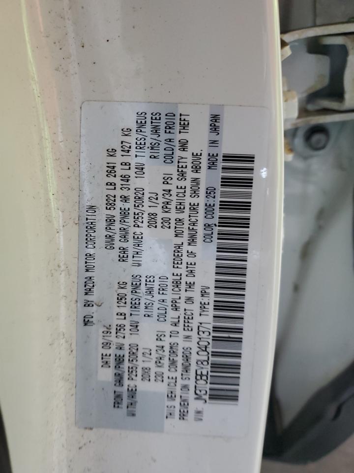 2020 Mazda Cx-9 Signature VIN: JM3TCBEY8L0401371 Lot: 87028725