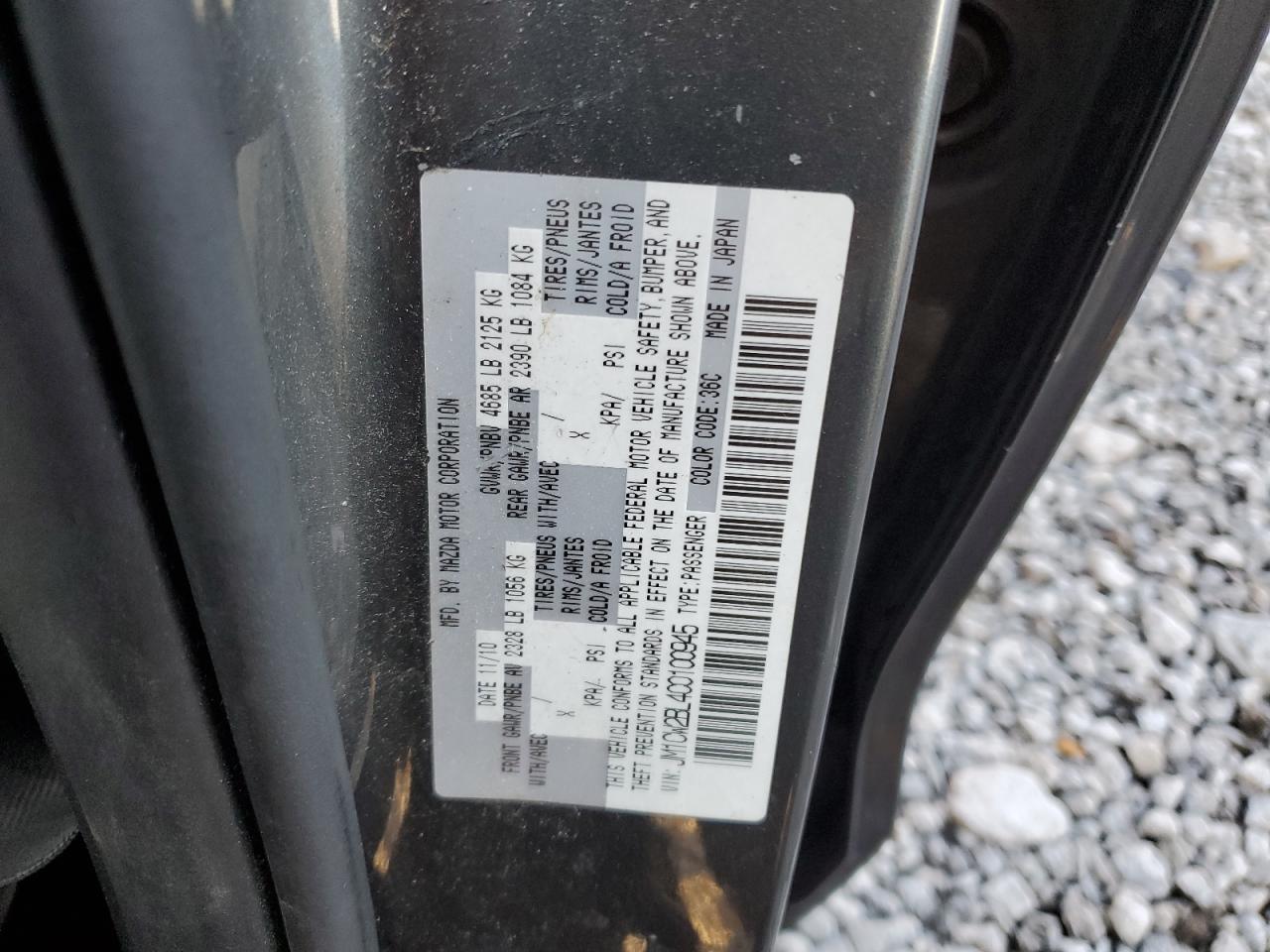 2012 Mazda 5 VIN: JM1CW2BL4C0100945 Lot: 86185665