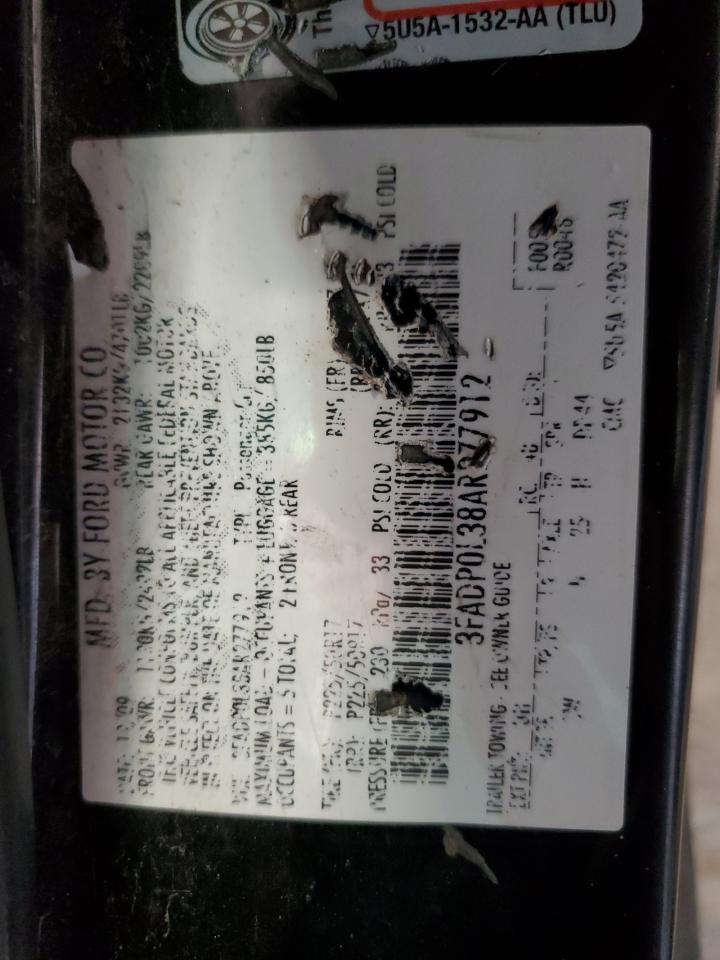 2010 Ford Fusion Hybrid VIN: 3FADP0L38AR277912 Lot: 90227375