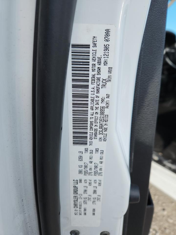 2014 Ram 1500 St VIN: 3C6JR6AT2EG188956 Lot: 85311305