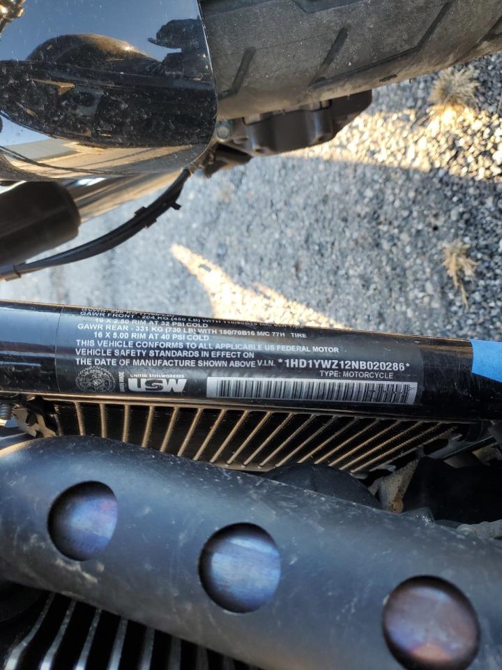 2022 Harley-Davidson Fxlrs VIN: 1HD1YWZ12NB020286 Lot: 82494215