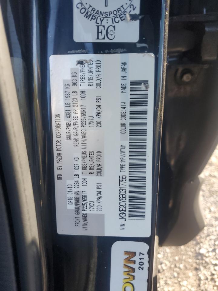 2014 Mazda Cx-5 Touring VIN: JM3KE2CY6E0317755 Lot: 86768215