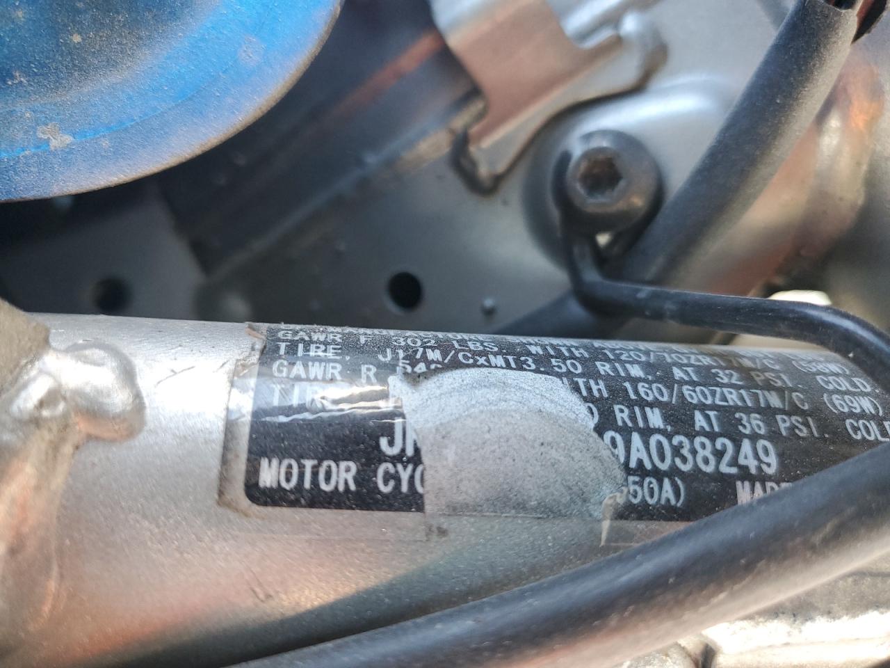 2009 Kawasaki Le650 A VIN: JKALEEA109A038249 Lot: 89649795