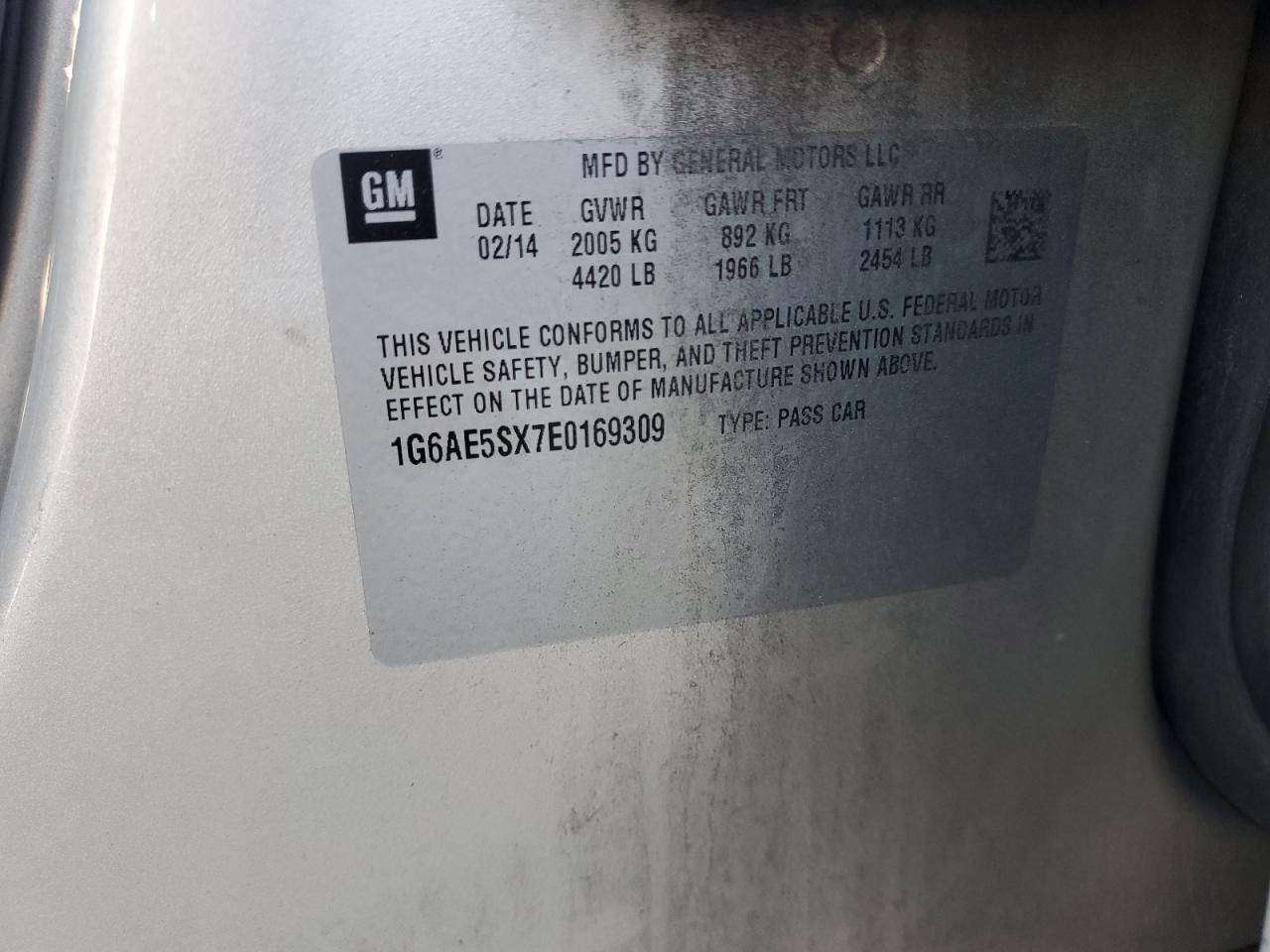 2014 Cadillac Ats Premium VIN: 1G6AE5SX7E0169309 Lot: 82483225