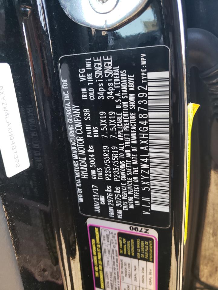 2017 Hyundai Santa Fe Sport VIN: 5XYZW4LAXHG487392 Lot: 84443595