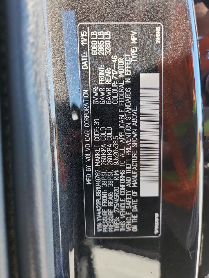 2016 Volvo Xc90 T6 VIN: YV4A22PL8G1048762 Lot: 82496225