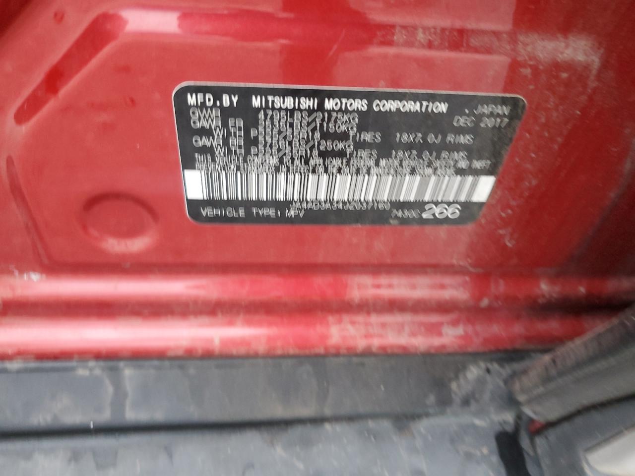 2018 Mitsubishi Outlander Se VIN: JA4AD3A34JZ037160 Lot: 87487645