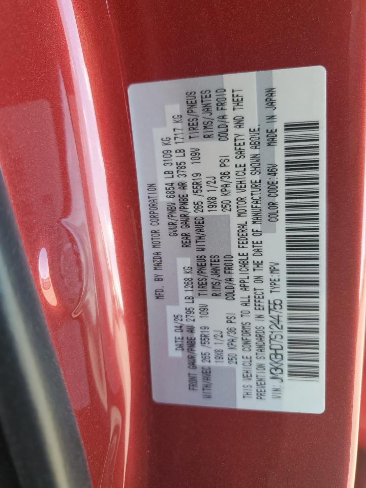 2025 Mazda Cx-90 Preferred VIN: JM3KKBHD7S1244755 Lot: 82255355