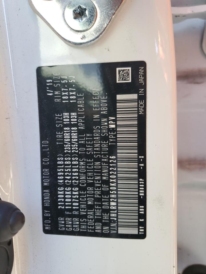 2019 Honda Cr-V Ex VIN: JHLRW2H50KX022126 Lot: 87466215