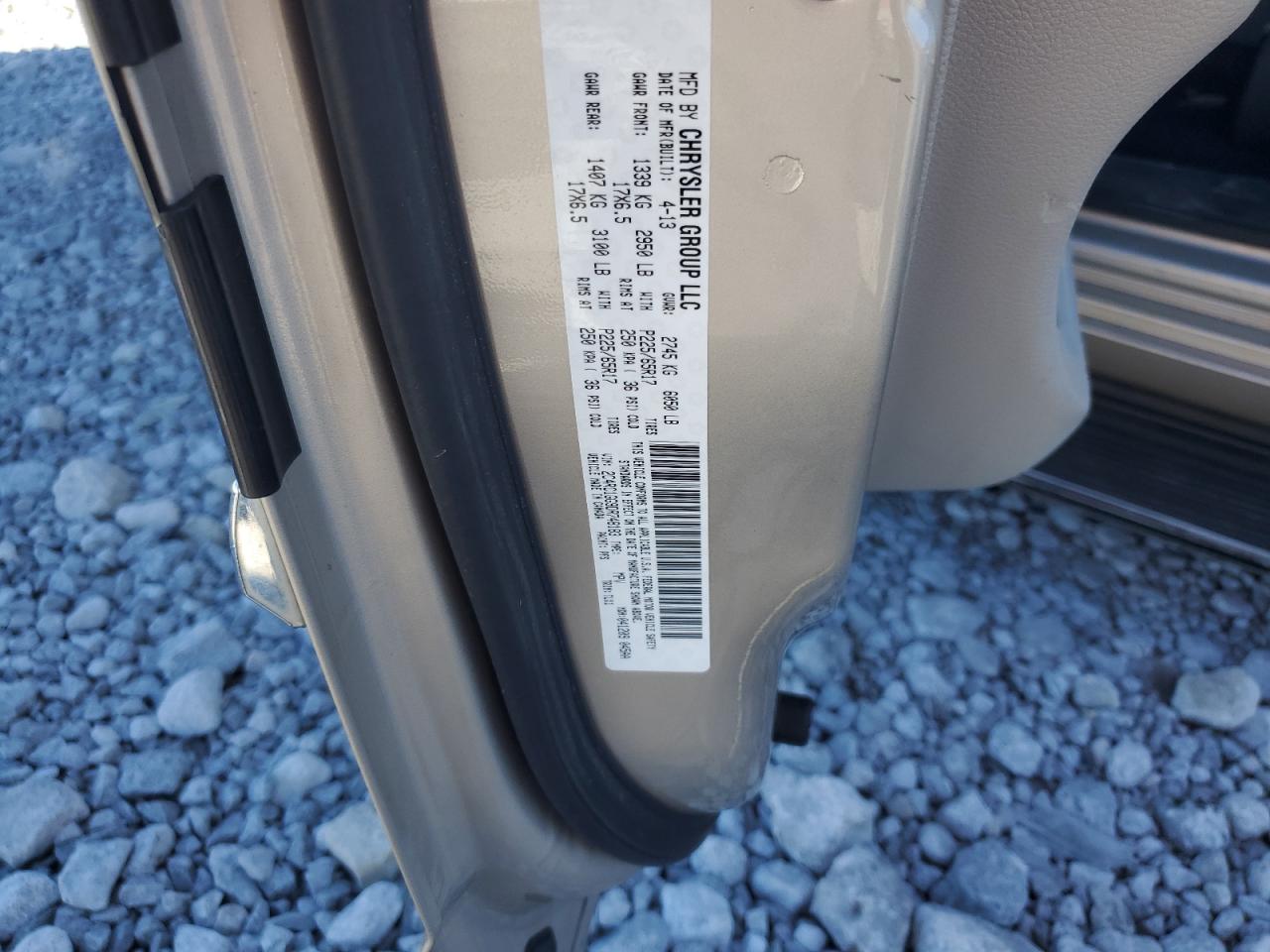 2013 Chrysler Town & Country Limited VIN: 2C4RC1GG9DR748183 Lot: 81897175