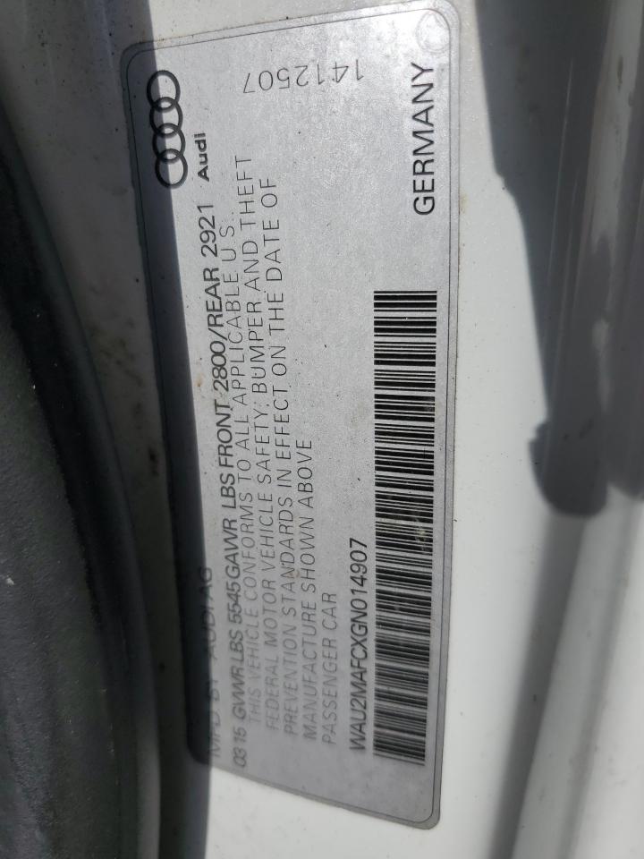 2016 Audi A7 Prestige VIN: WAU2MAFCXGN014907 Lot: 90033995