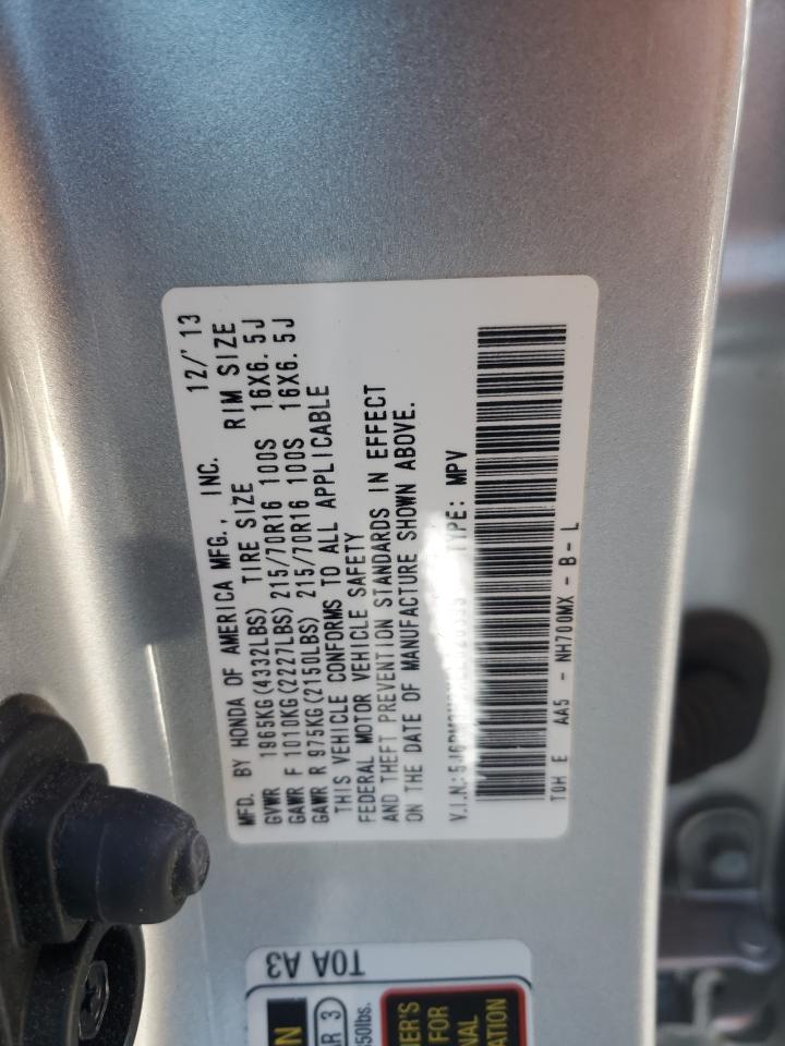 2014 Honda Cr-V Lx VIN: 5J6RM3H3XEL020395 Lot: 85768065